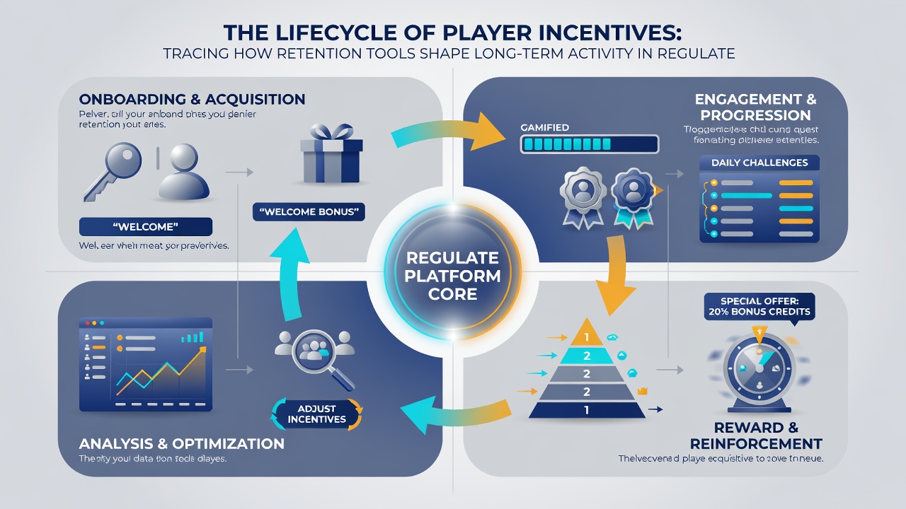 Data visualization of retention tool impact on long-term player activity in mobile platforms